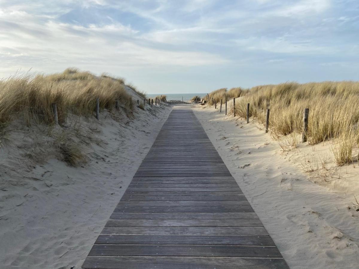 Strandhuis De Zeeparel Met Hottub Petten Eksteriør billede